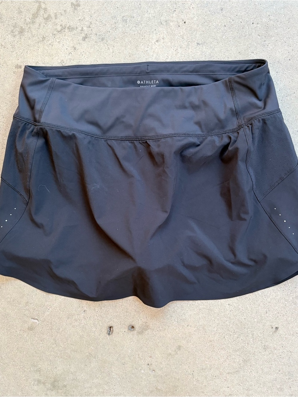 Athleta Black Run With It Skort with Pocket Women's Large